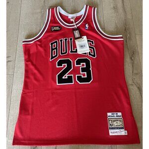 Authentic Mitchell & Ness 1997-98 Finals Chicago Bulls Michael Jordan Jersey XL